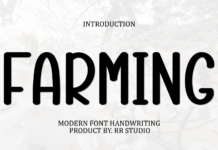 Farming Font Poster 1