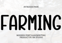 Farming Font Farming Font Poster 1