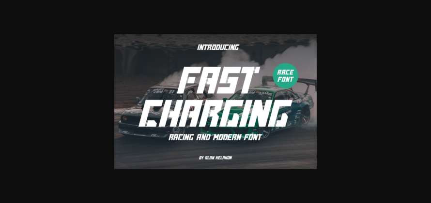 Fast Charging Font Poster 3