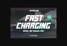 Fast Charging Font Poster 1
