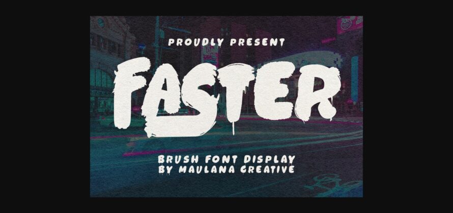 Faster Font Poster 3