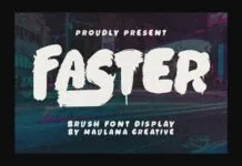 Faster Font Faster Font Poster 1