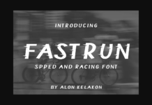 Fastrun Font Fastrun Font Poster 1