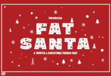 Fat Santa Font Poster 1