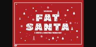 Fat Santa Font Poster 1