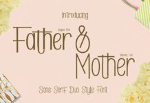 Father & Mother Font Poster 1