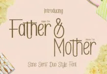 Father & Mother Font Father & Mother Font Poster 1