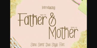 Father & Mother Font Poster 1