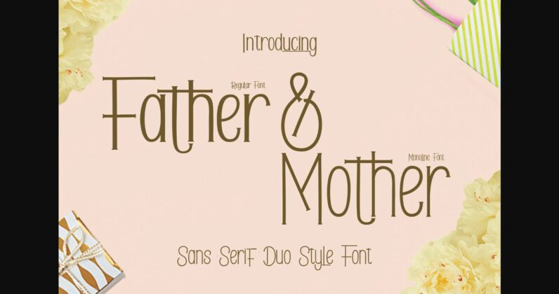 Father & Mother Font Poster 1
