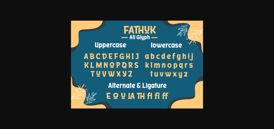 Fathuk Font Poster 10