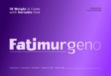 Fatimurgeno Font Poster 1