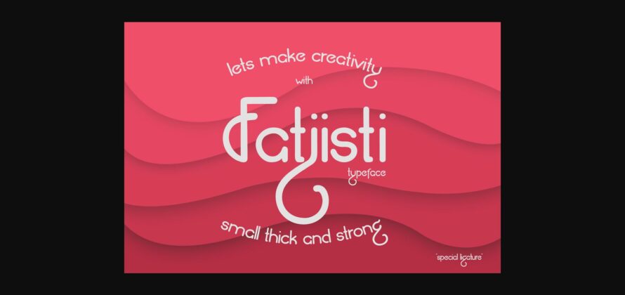 Fatjisti Font Poster 3