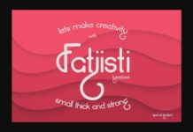 Fatjisti Font Poster 1