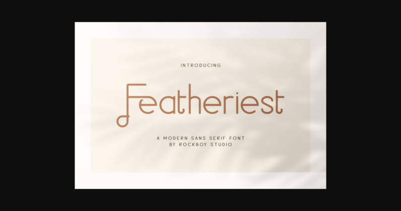 Featheriest Font Poster 3