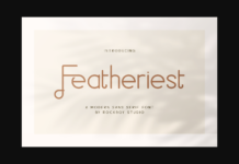 Featheriest Font Poster 1
