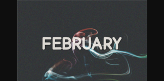 February Font Poster 1