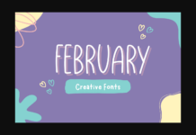 February Font Poster 1