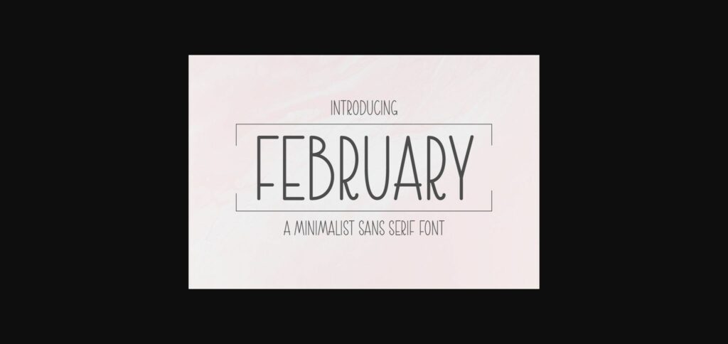 February Font Poster 3