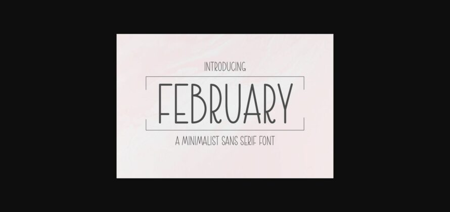 February Font Poster 3