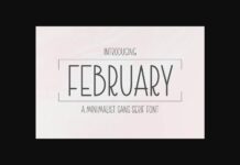 February Font Poster 1