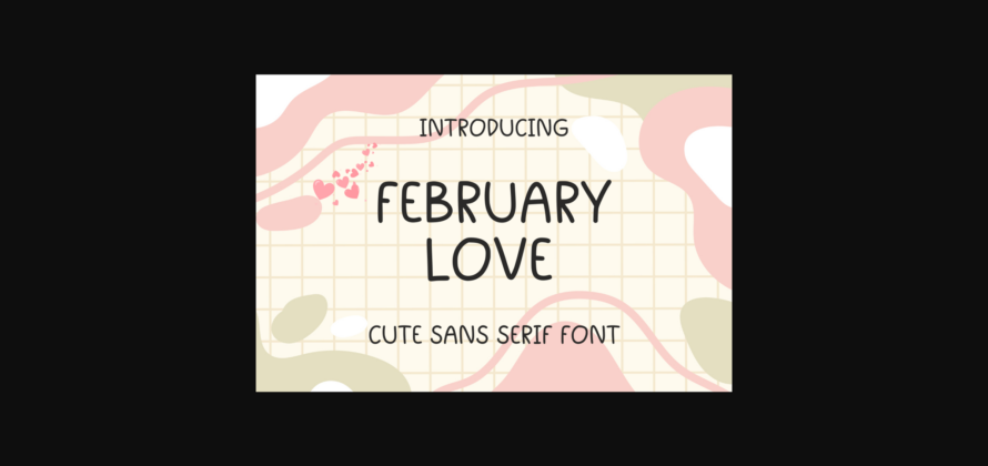 February Love Font Poster 3