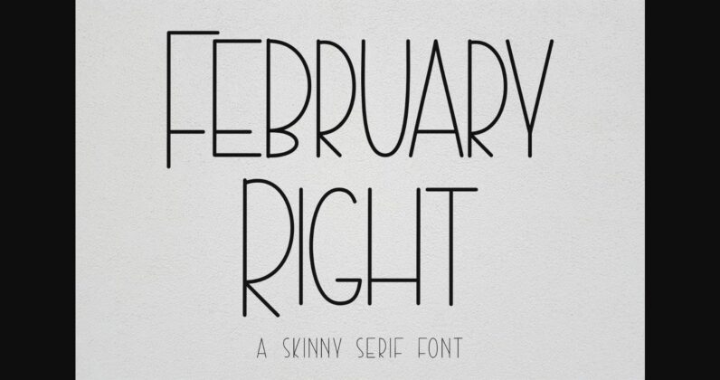 February Right Font Poster 3