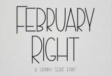 February Right Font Poster 1