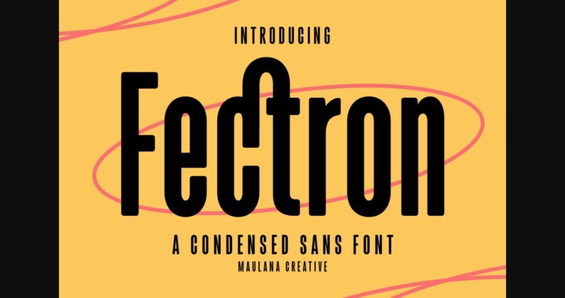 Fectron Font Poster 3