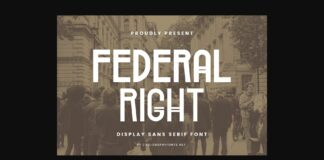 Federal Right Font Poster 1