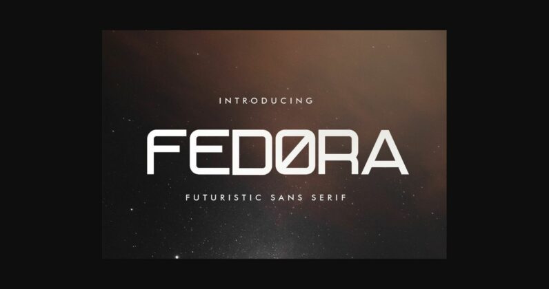 Fedora Font Poster 3