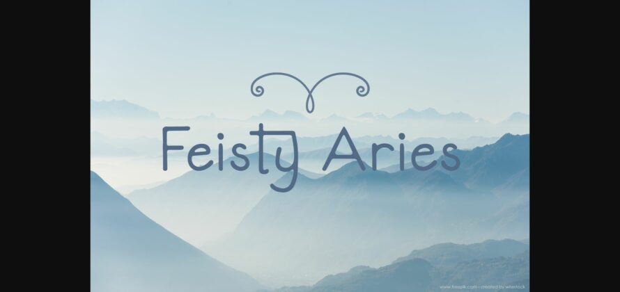 Feisty Aries Font Poster 3