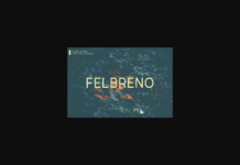 Felbreno Font Poster 1