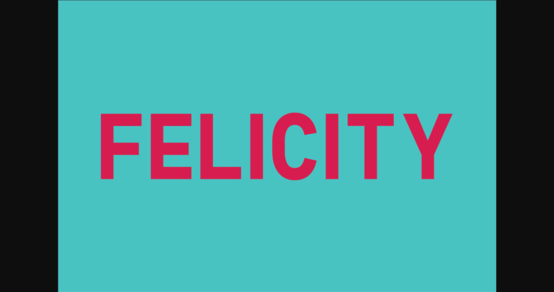 Felicity Font Poster 3