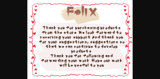 Felix Font Poster 1