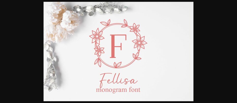 Fellisa Monogram Font Poster 3