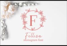 Fellisa Monogram Font Poster 1