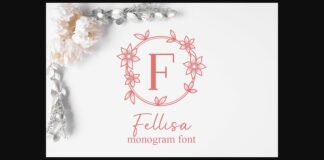 Fellisa Monogram Font Poster 1