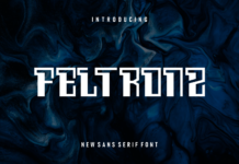 Feltronz Font Poster 1