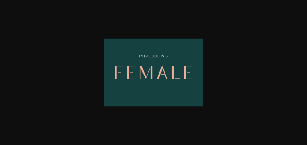 Female Font Poster 3