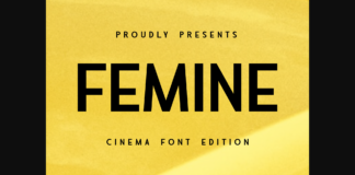 Femine Font Poster 1
