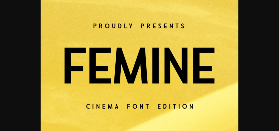 Femine Font Poster 1