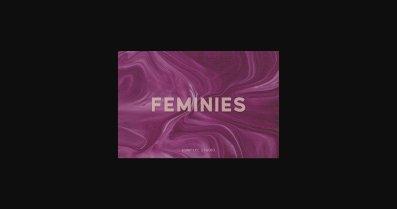 Feminies Font Poster 3