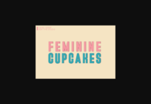 Feminine Cupcakes Font Poster 1