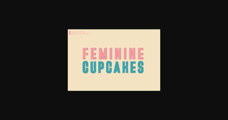 Feminine Cupcakes Font Poster 1