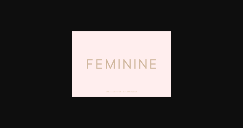 Feminine Font Poster 3