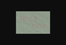 Fencepost Font Poster 1