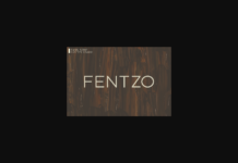 Fentzo Font Poster 1