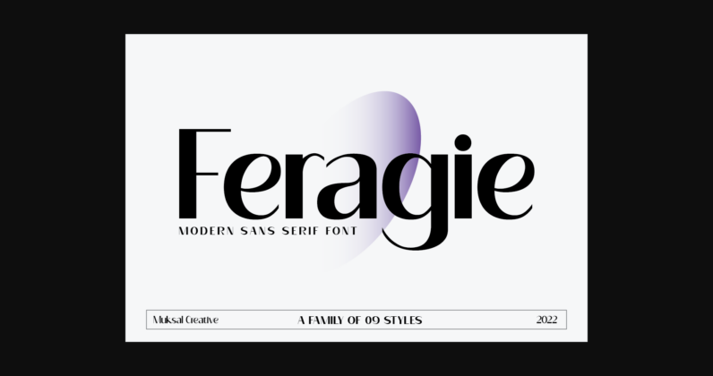 Feragie Font Poster 3