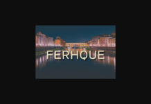 Ferhque Font Poster 1