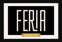 Feria Font Poster 1